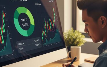 User reviewing credit score and investment portfolio insights using trusted finance tools in 2025