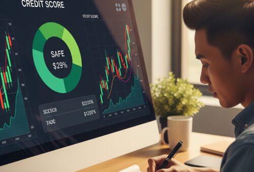 User reviewing credit score and investment portfolio insights using trusted finance tools in 2025
