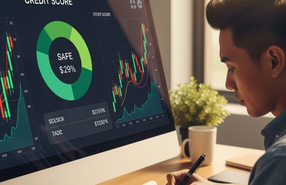 User reviewing credit score and investment portfolio insights using trusted finance tools in 2025