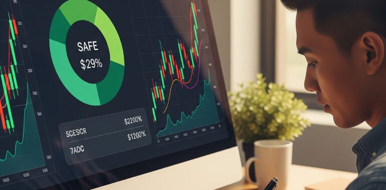 User reviewing credit score and investment portfolio insights using trusted finance tools in 2025