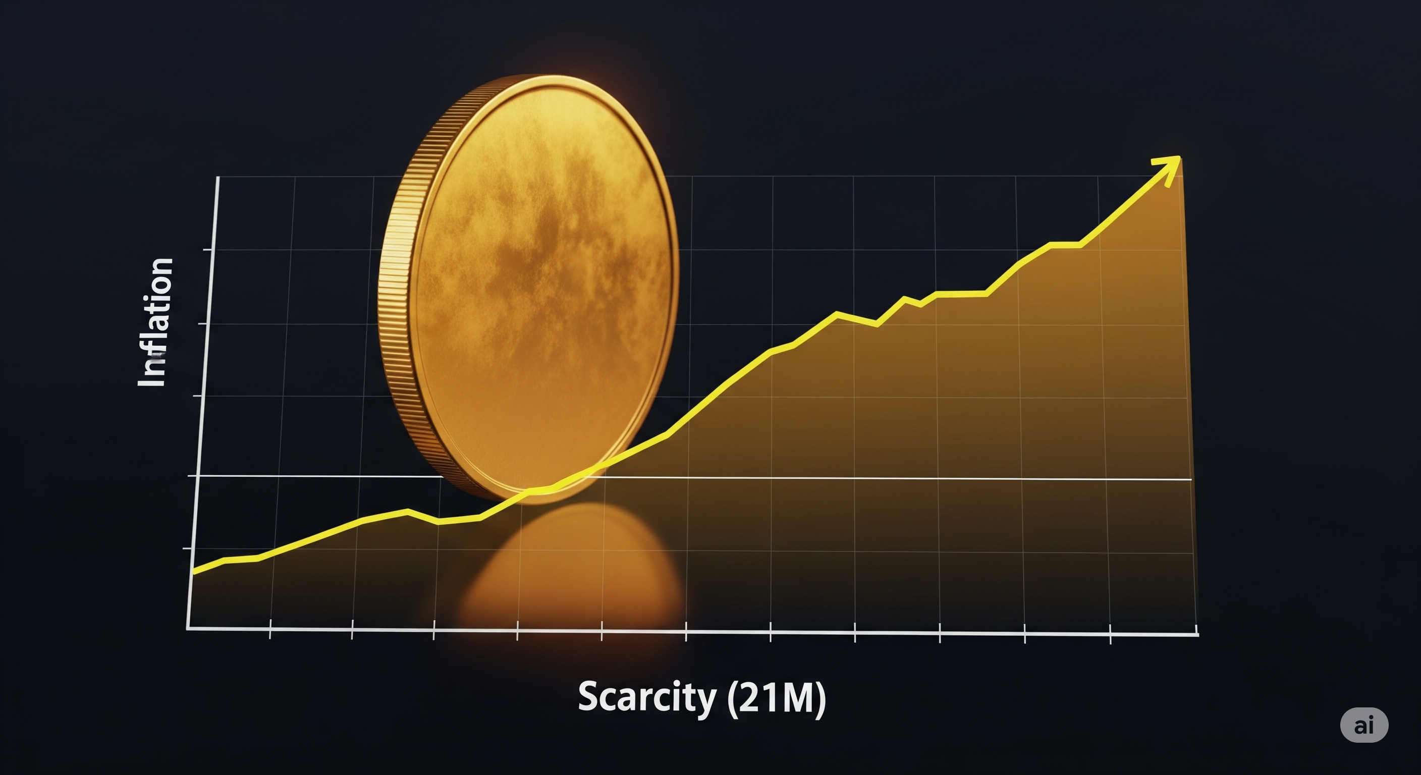 Bitcoin as digital gold used as a store of value and inflation hedge