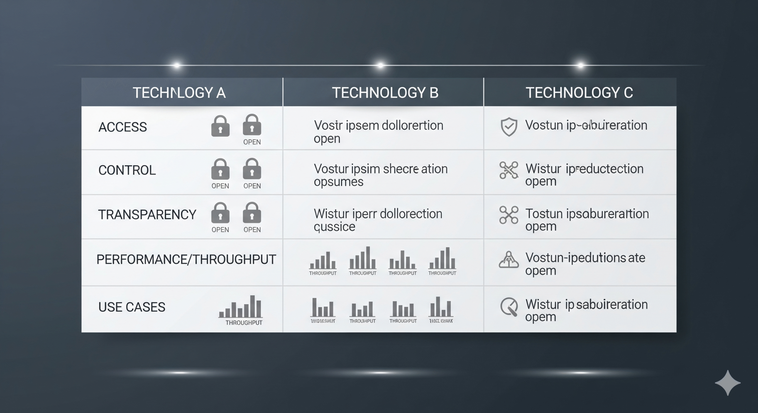 Public vs private vs consortium blockchains compared by access, control, transparency, and throughput